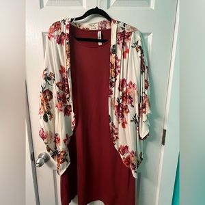 Women’s Cotton Dress with Cardigan